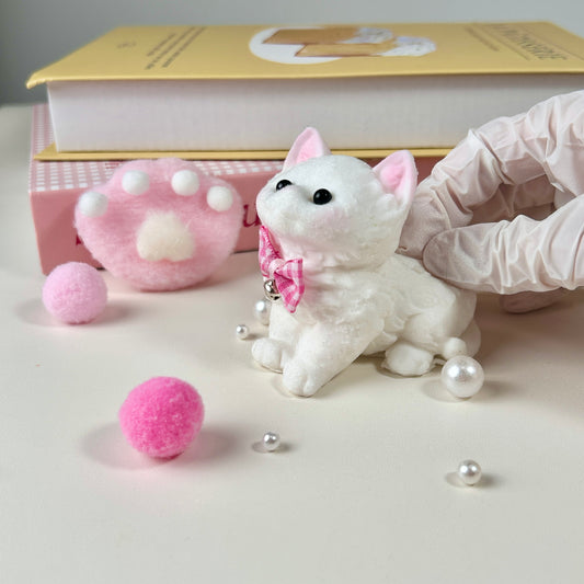 Pretty White Cat Squishy Toy