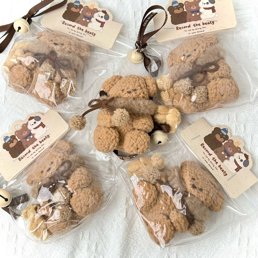 Fuzzy Scarf Teddy Bear Squishy Toy