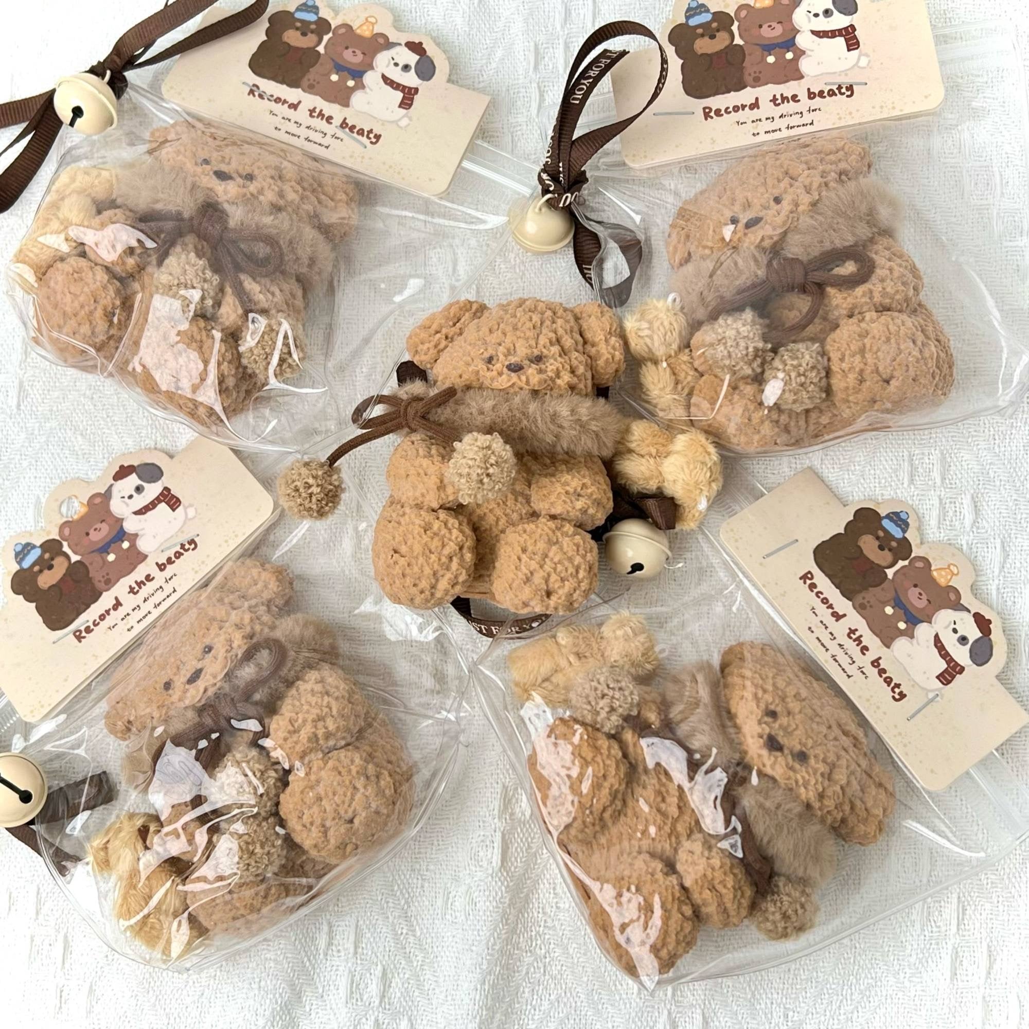 Fuzzy Scarf Teddy Bear Squishy Toy