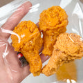 Jouet anti-stress en forme de poulet avec chapelure