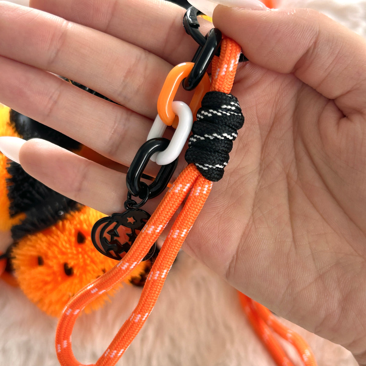 Fuzzy Pumpkin Crunch Charm