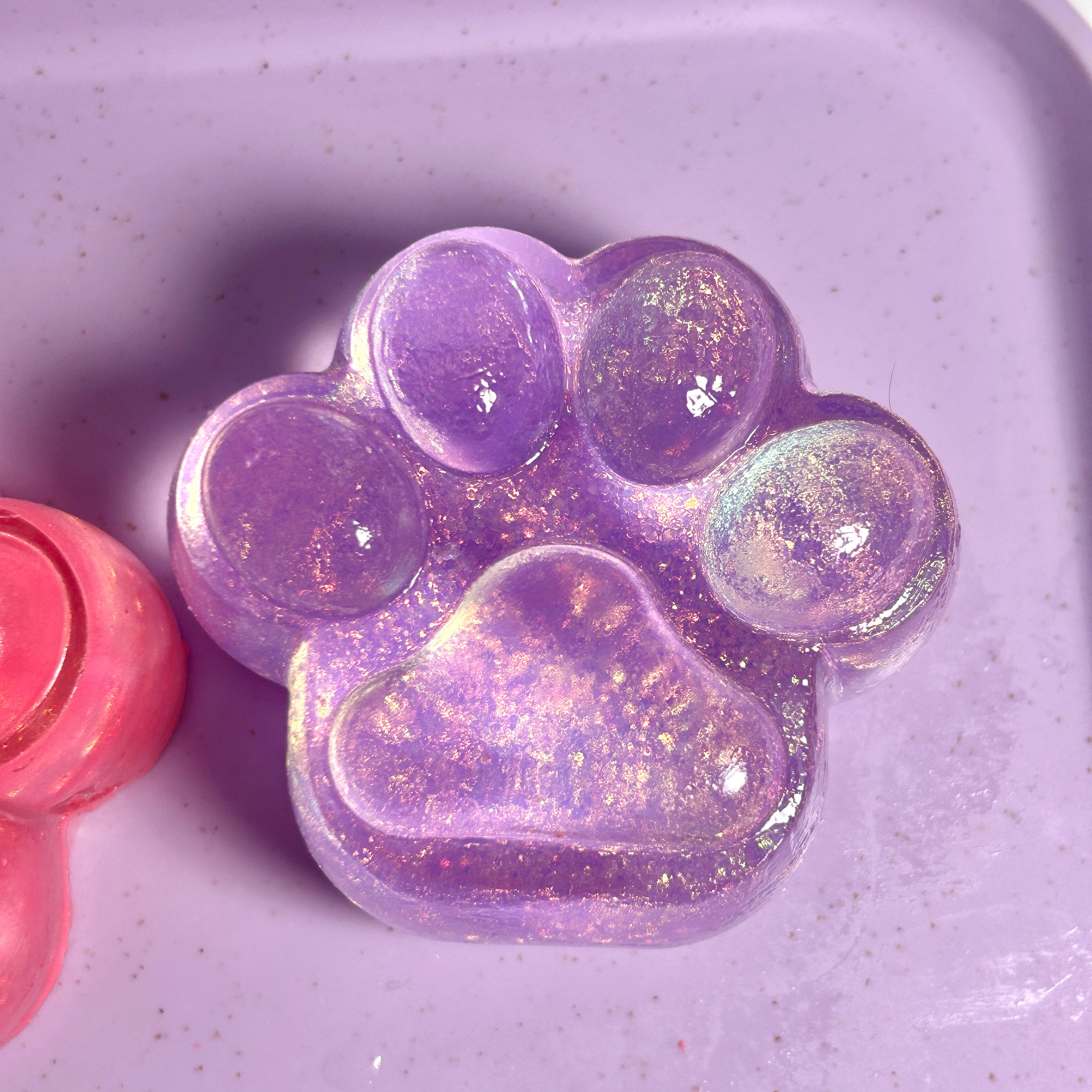 Glitter Cat Paw Squishy Toy