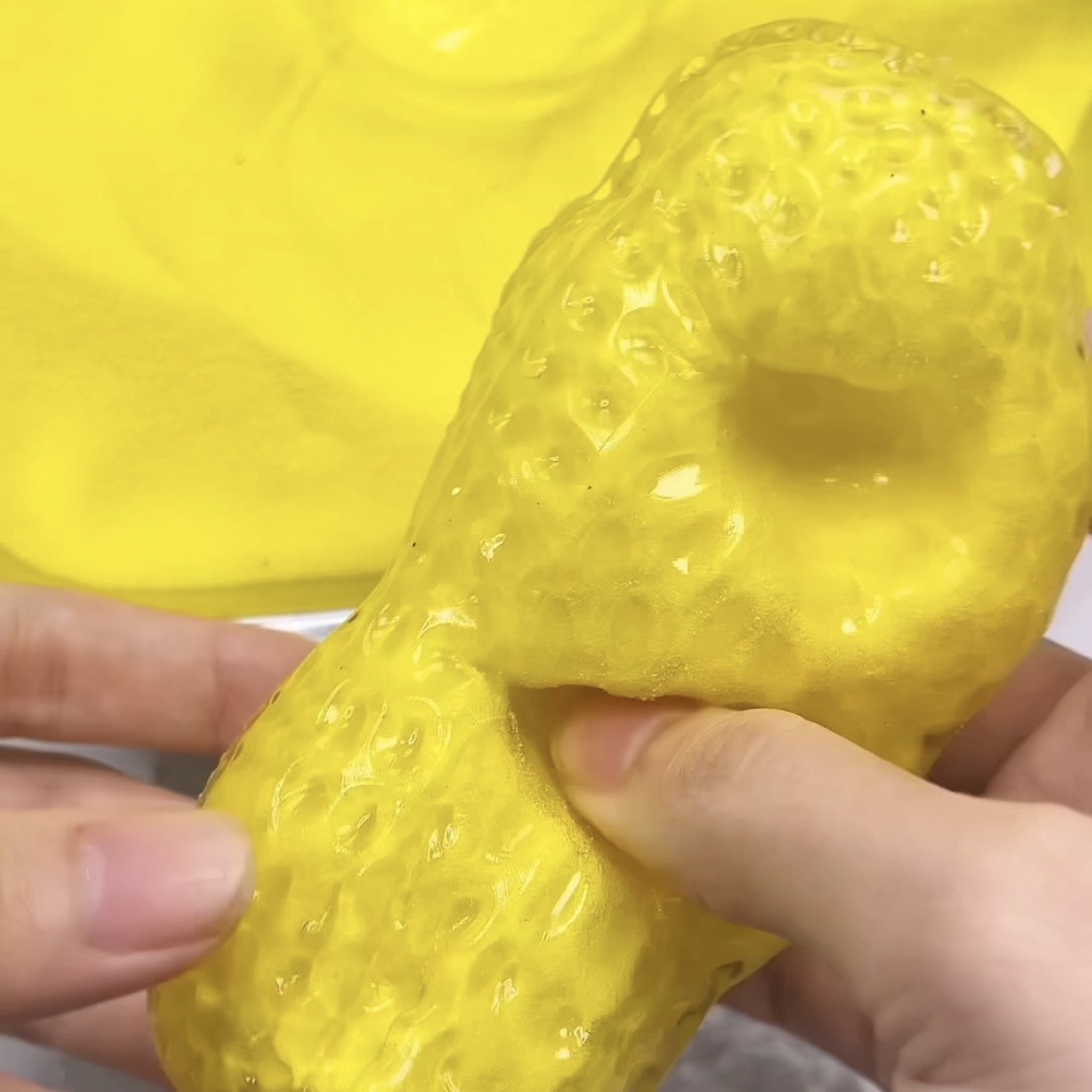 Yellow Peanut Stress ball