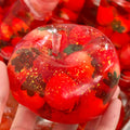 Strawberry Glitter Apple Squishy ✨