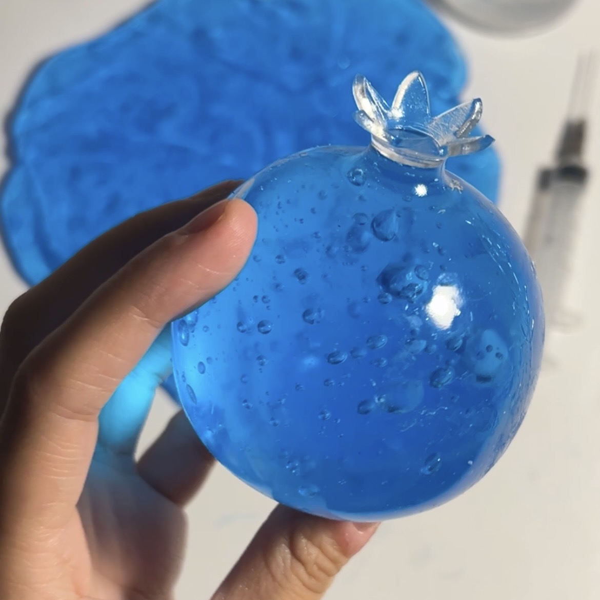 Crystal Clear Blueberry Squishy
