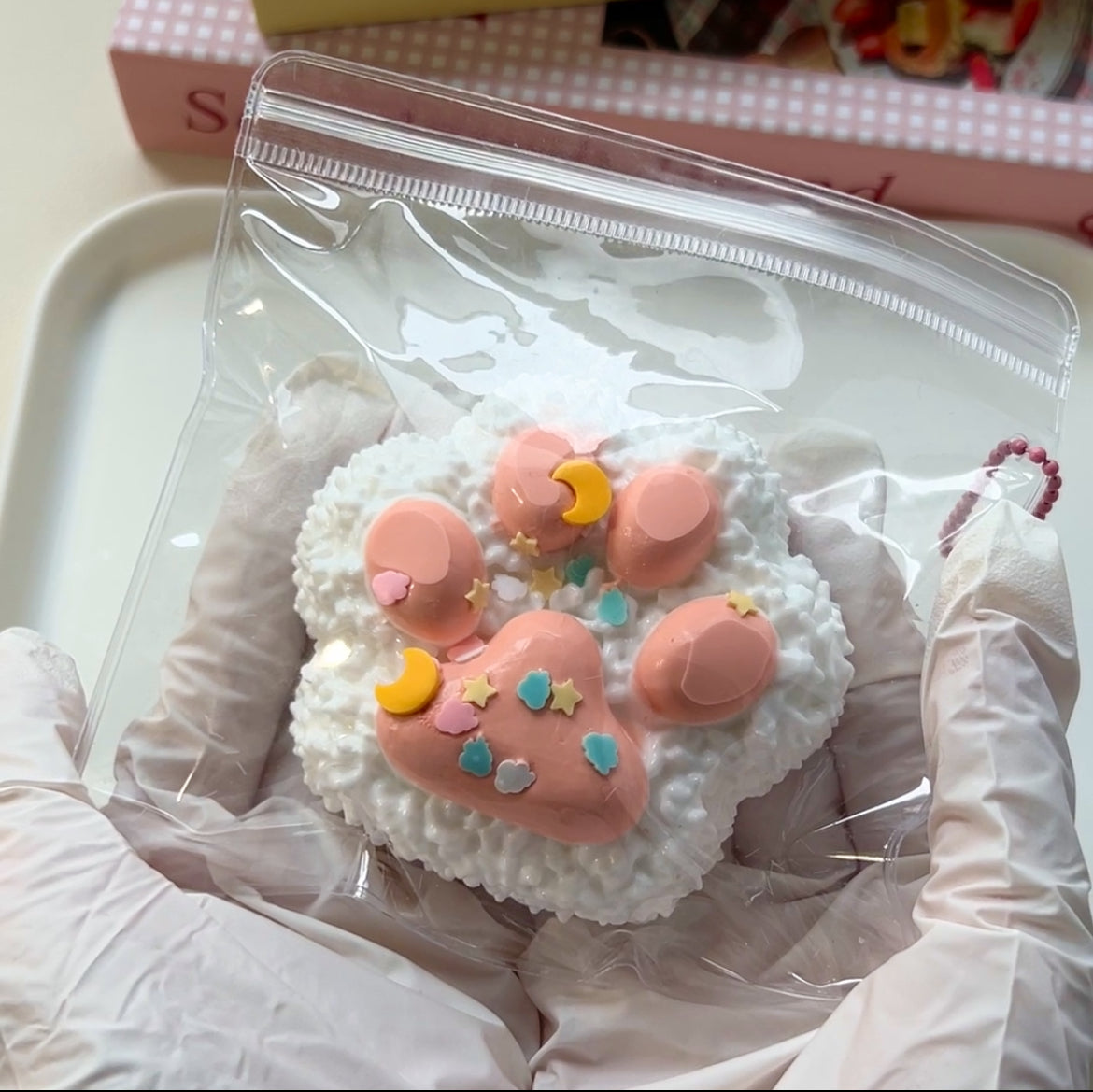 Rice-Grain Cat Paw Squishy Toy