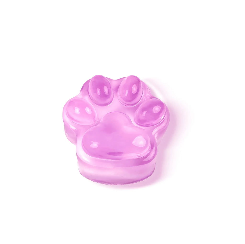 Purple Transparent Cat Paw Squishy Toy