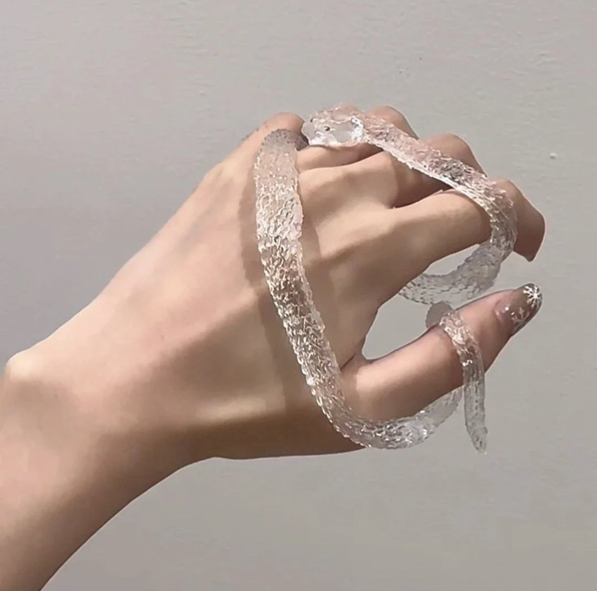Transparent Snake Squishy Toy