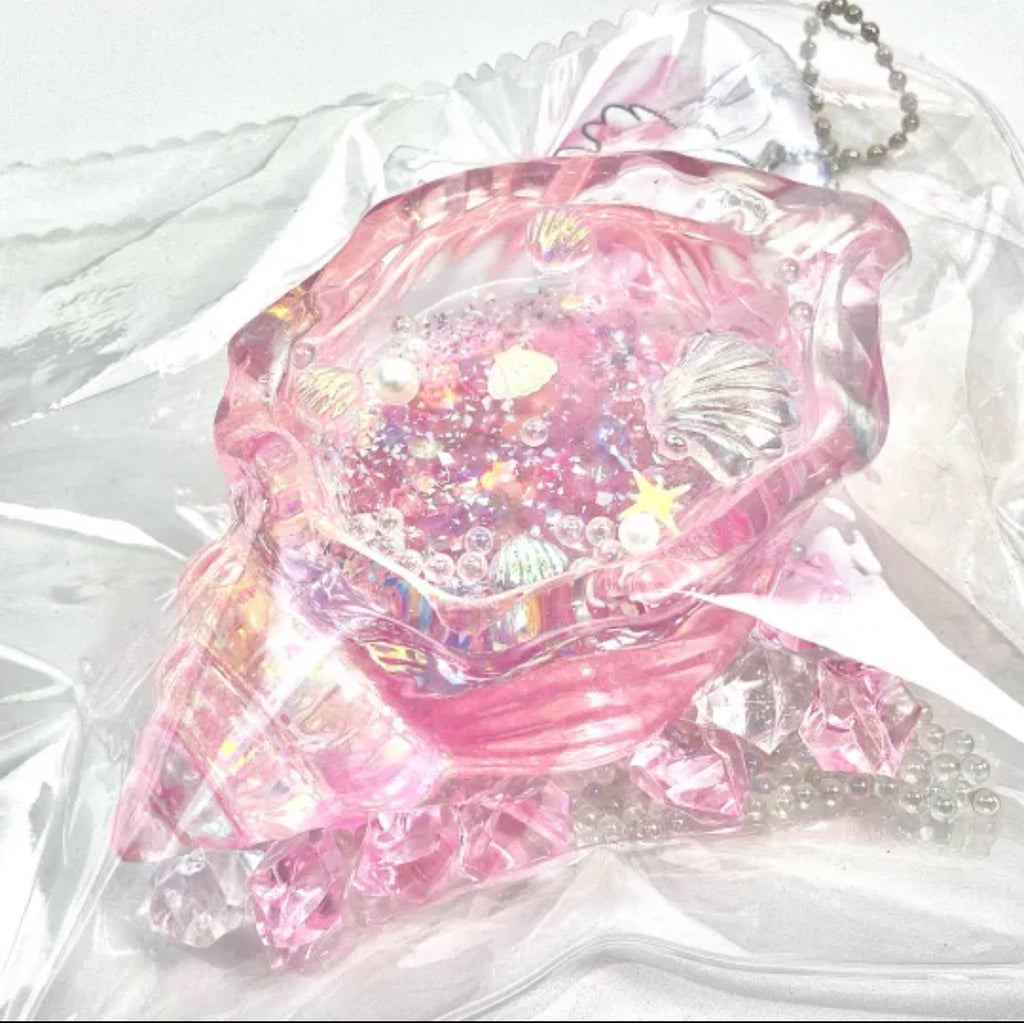 Squishy Shell Sequined Transparent Conch Sea Shell – bibisquishy