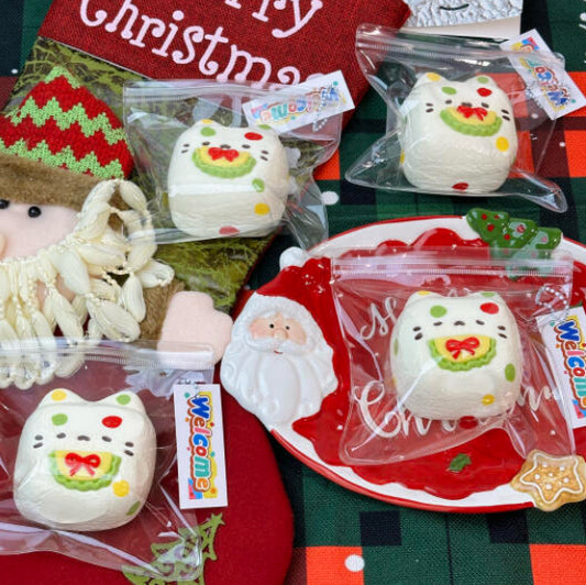 Christmas Kitten Candy Squishy Toy