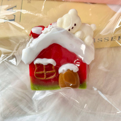 Christmas Snow House Squishy Toy