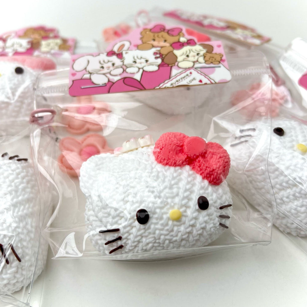 Knitted Cat Head Squishy Toy