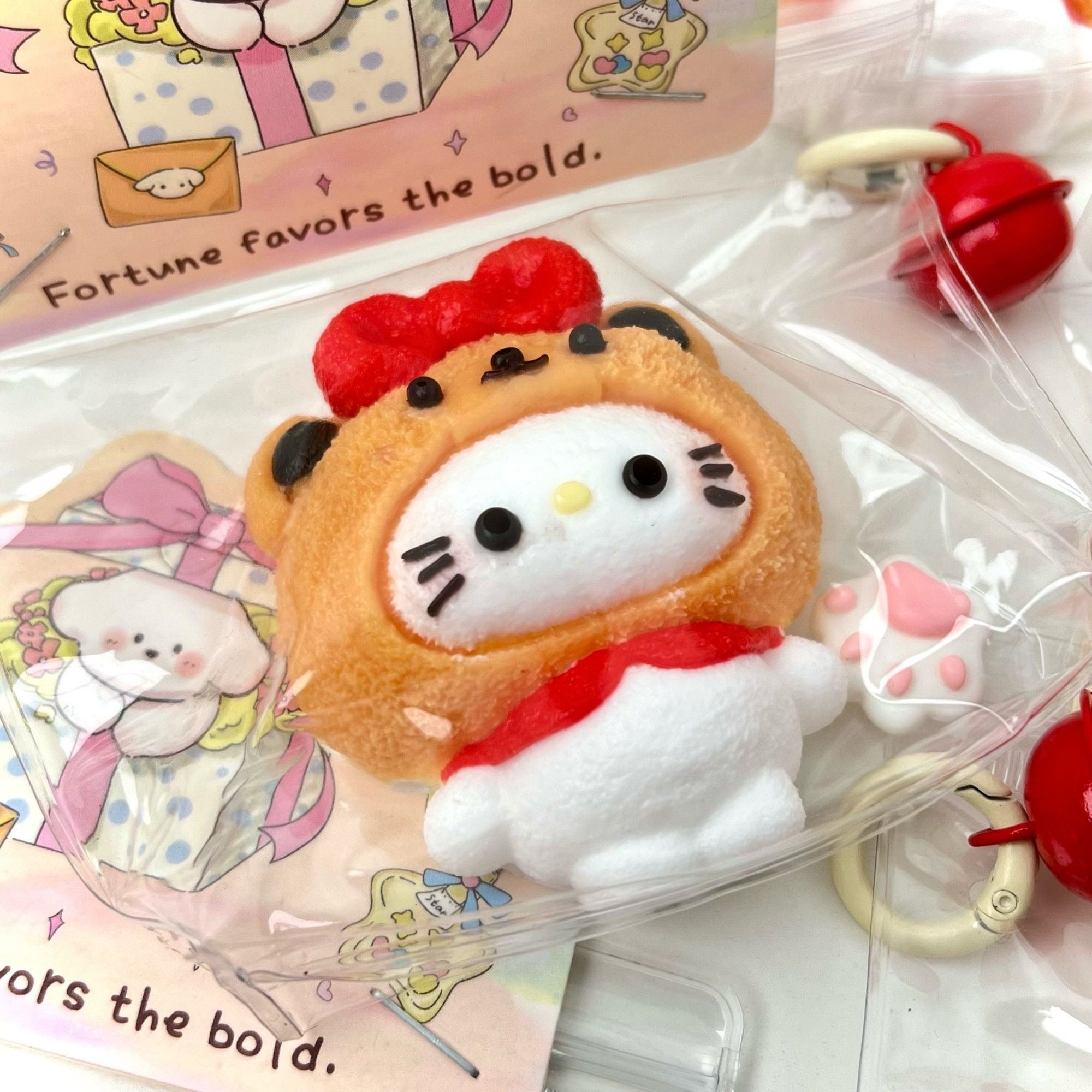 Bear Cap Kitty Squishy Toy