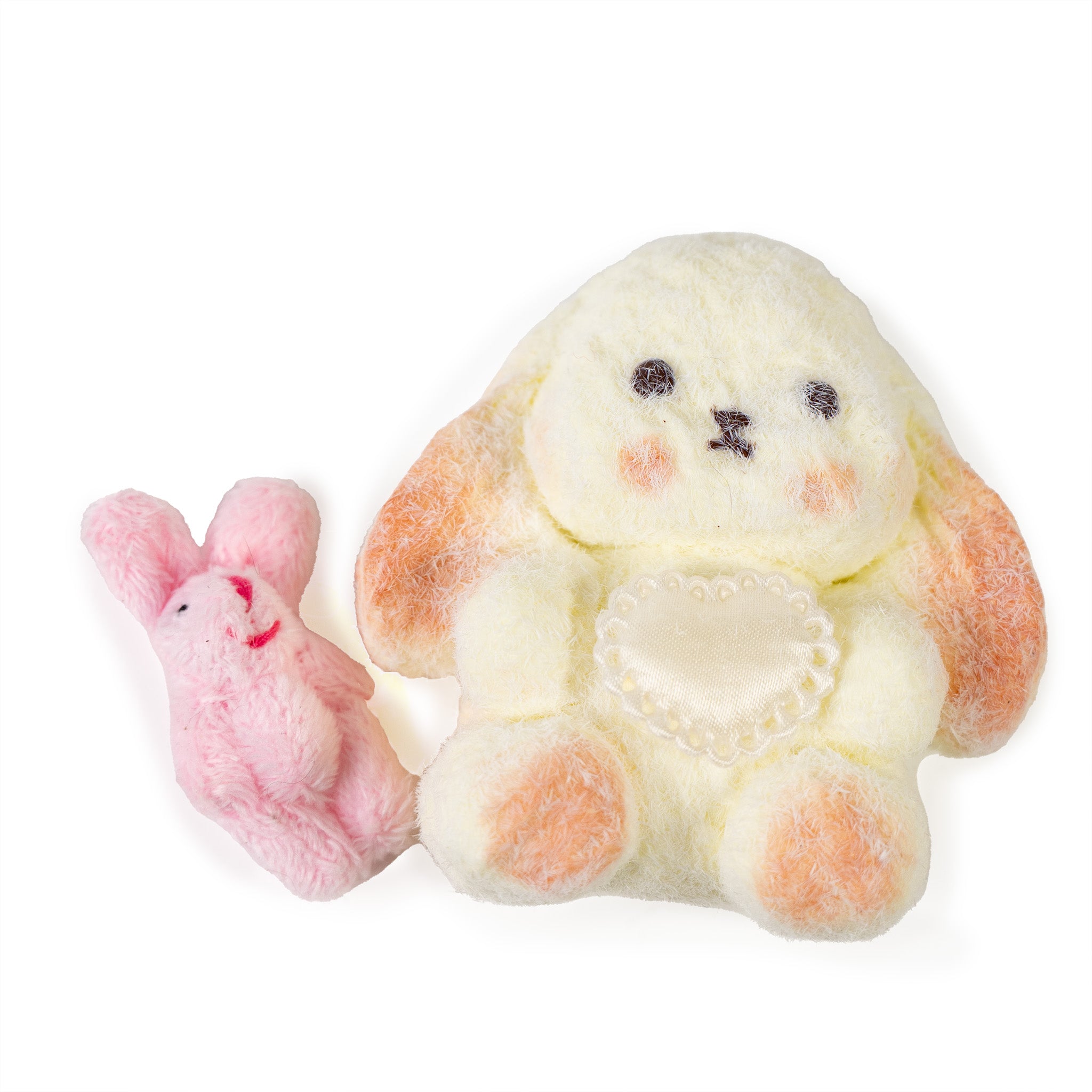 Fluffy Bunny with Droopy Ears Squishy Toy