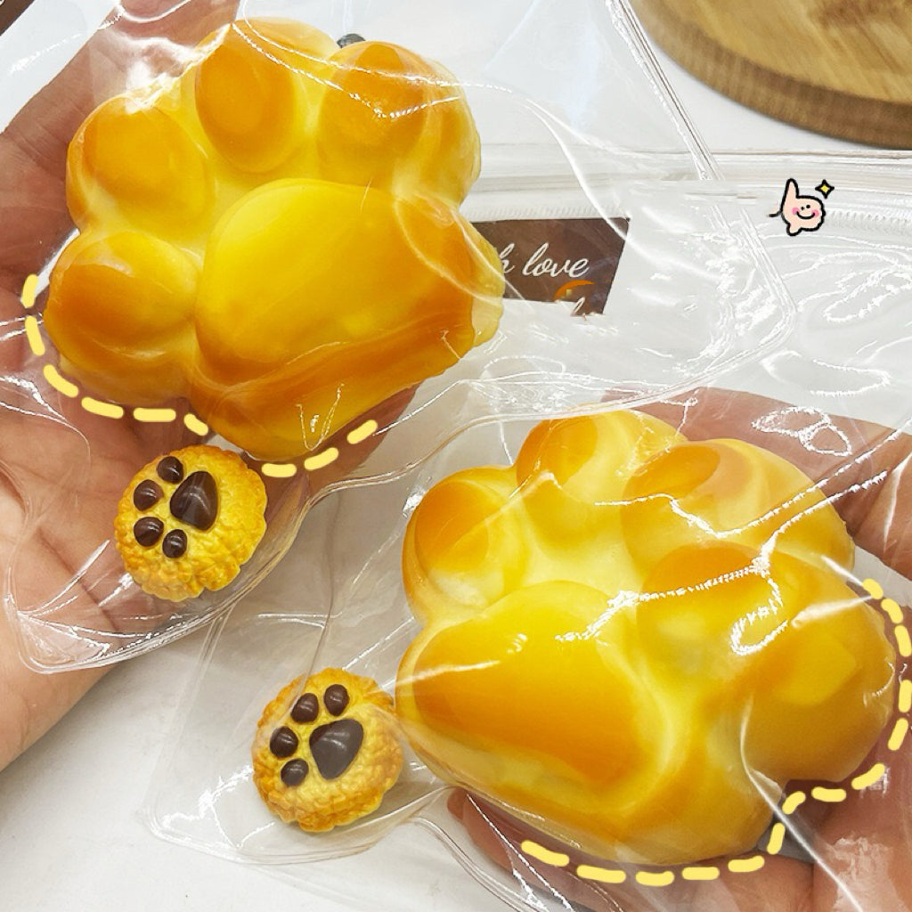 Caramel Cat Paw Squishy Toy