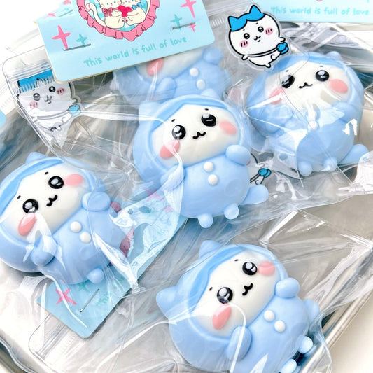 Blue Pajama Hachiwari Squishy Toy