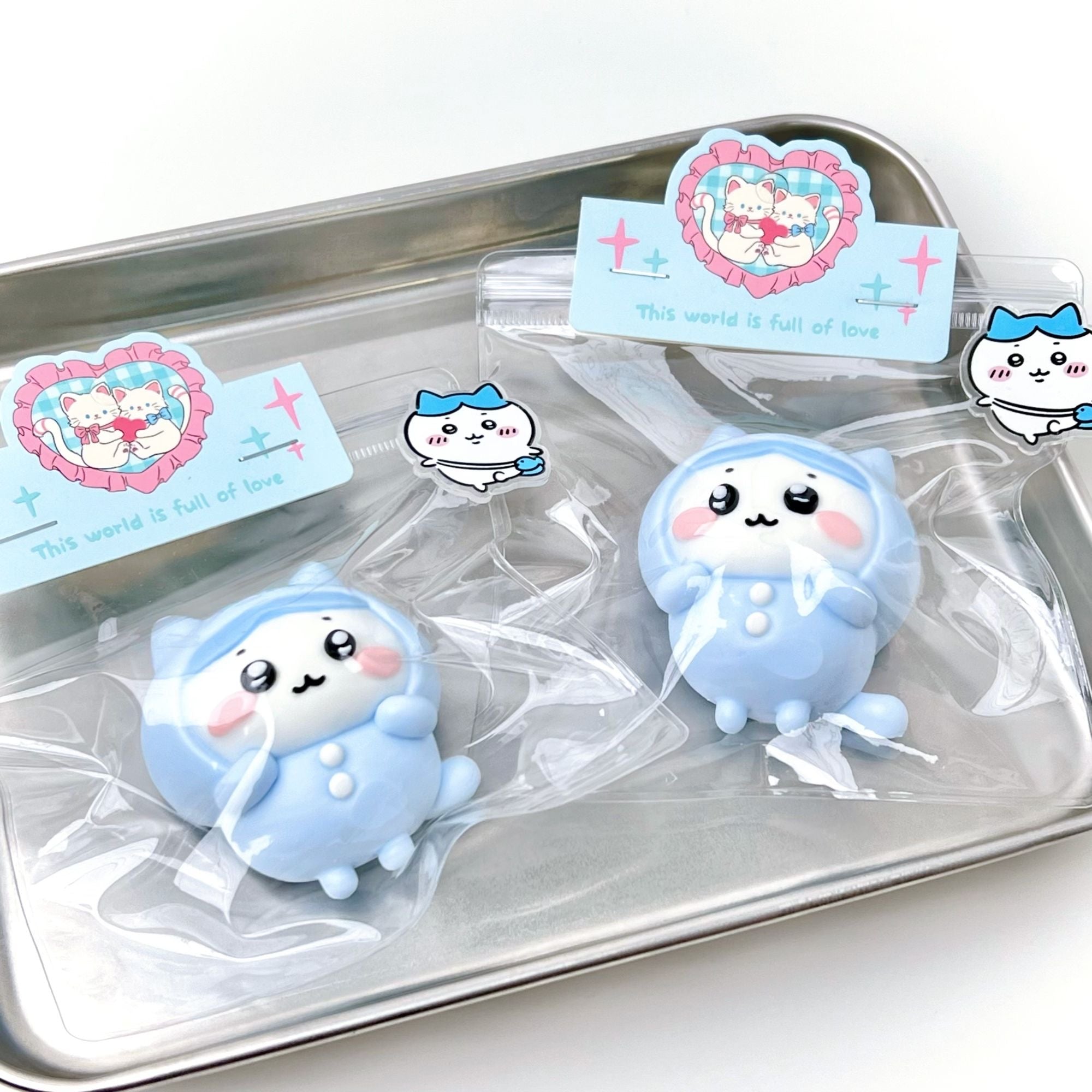 Blue Pajama Hachiwari Squishy Toy