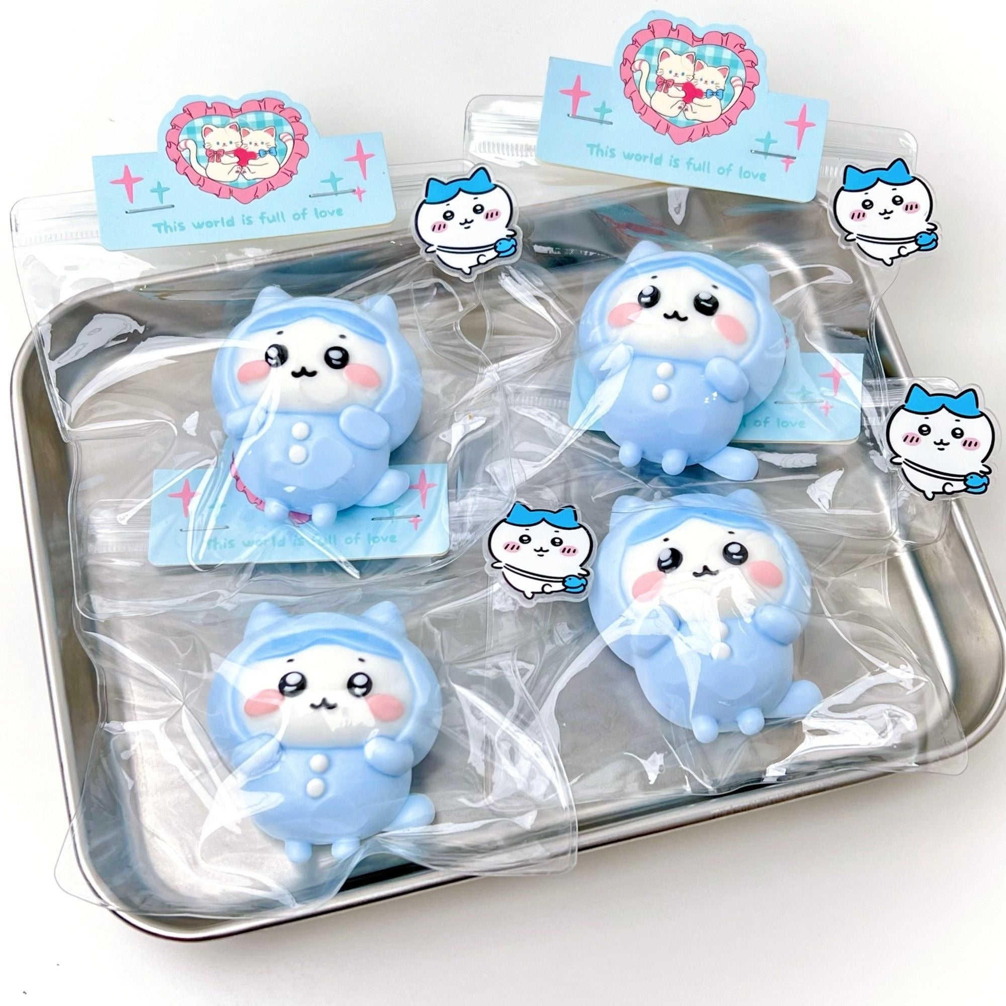 Blue Pajama Hachiwari Squishy Toy