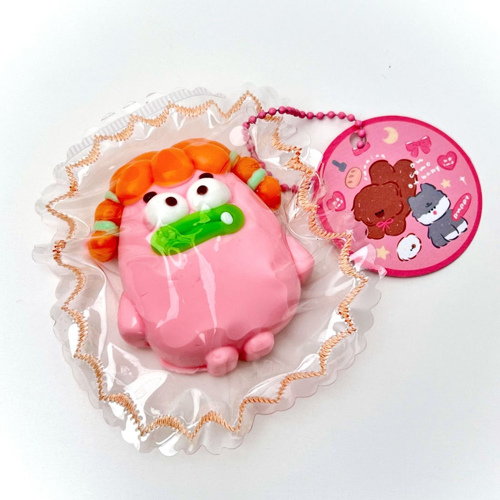 Pink Braided Blob Squishy Toy