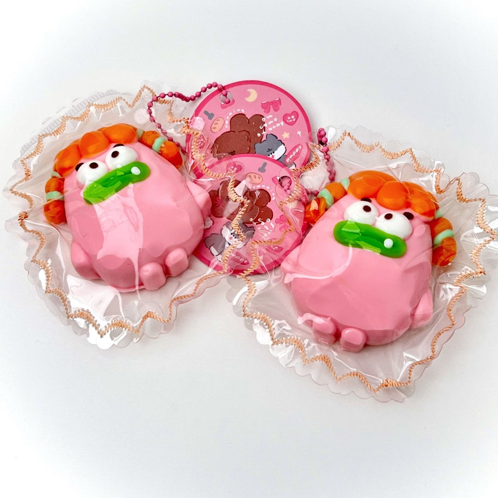 Pink Braided Blob Squishy Toy