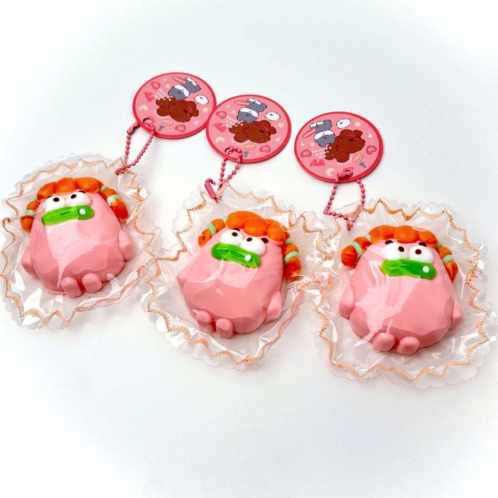 Pink Braided Blob Squishy Toy