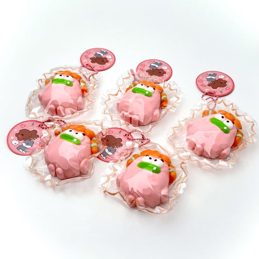 Pink Braided Blob Squishy Toy