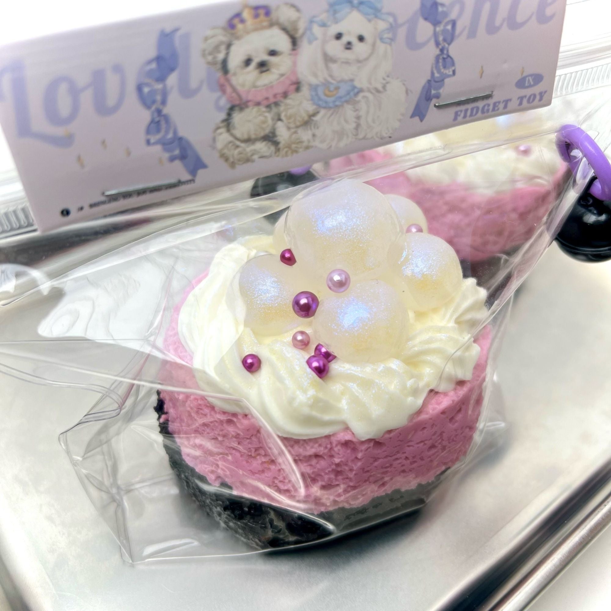 Lychee Blueberry Cake Squishy Toy