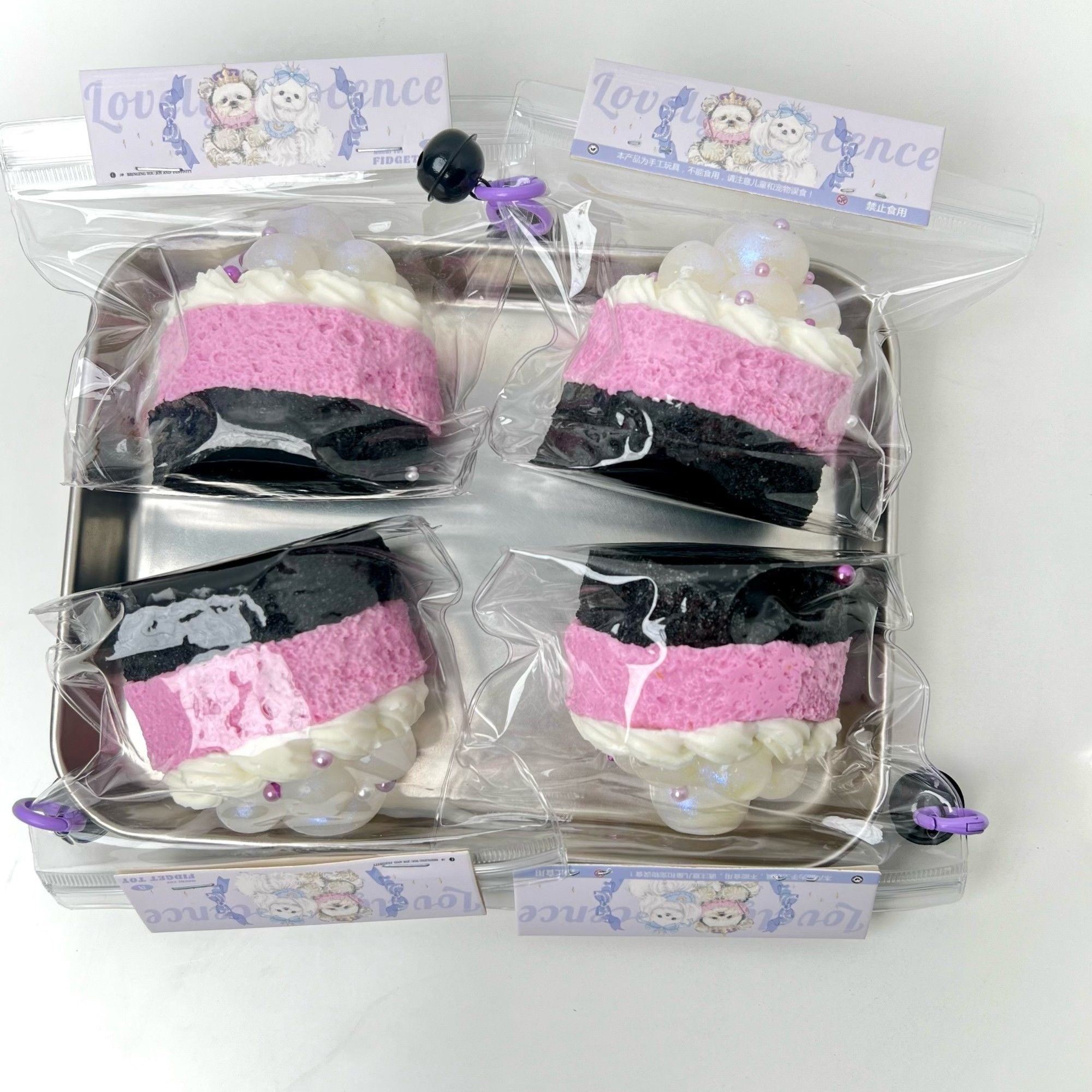 Lychee Blueberry Cake Squishy Toy