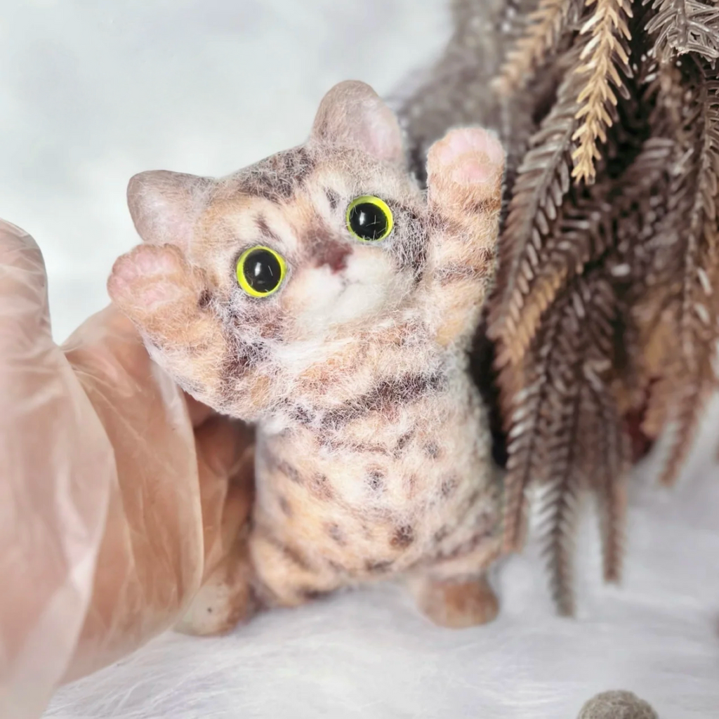 Raised-Paw Cat Squishy Toy