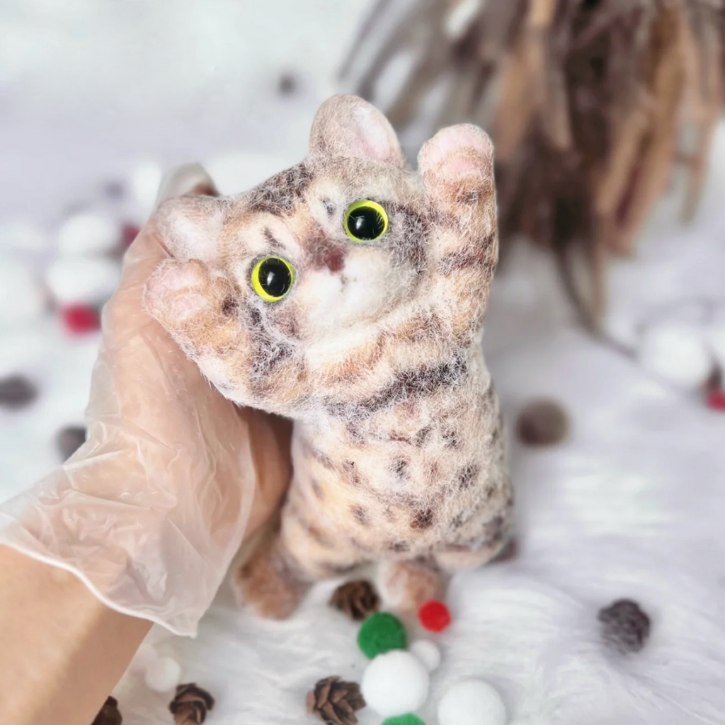 Raised-Paw Cat Squishy Toy