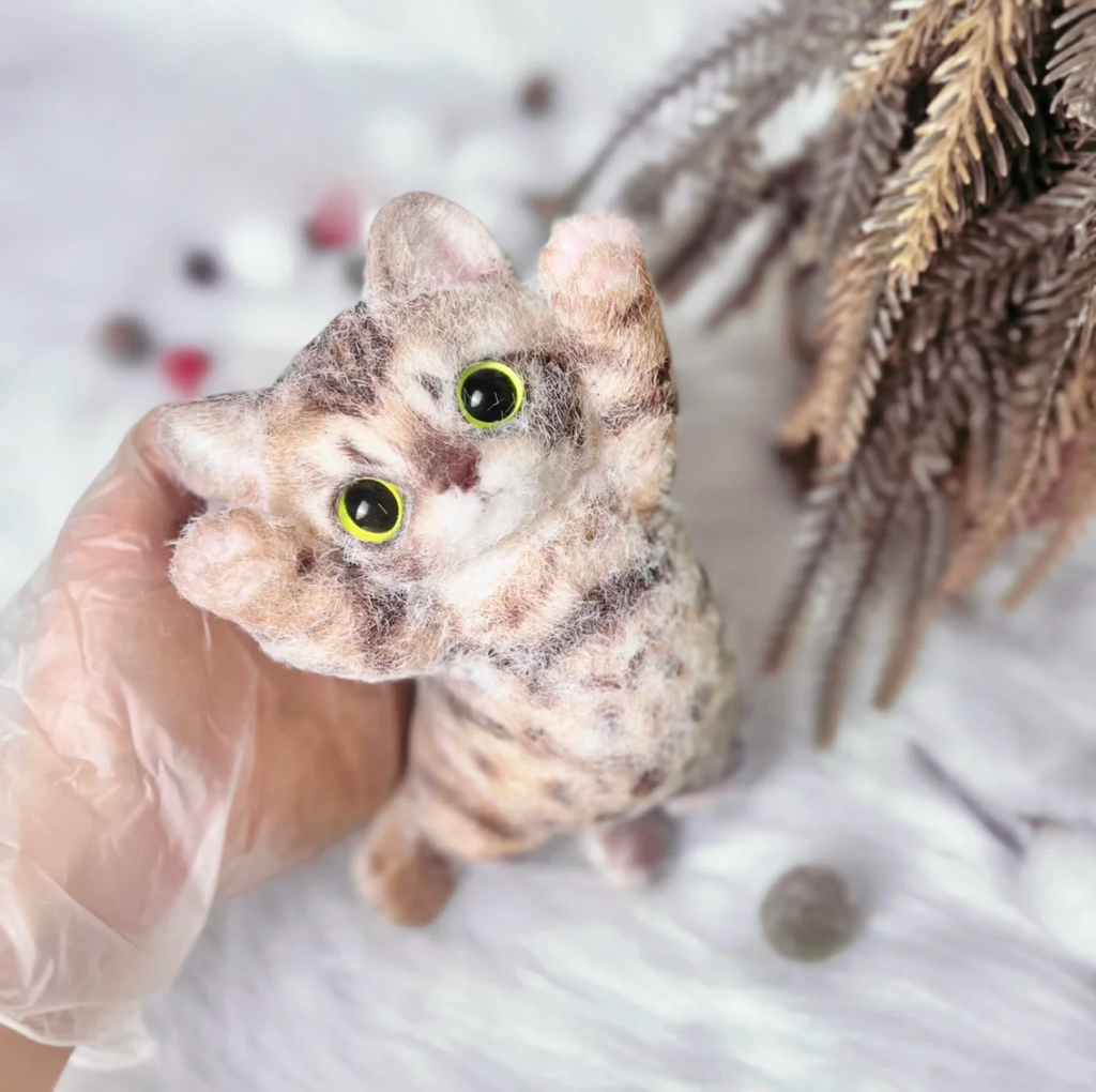 Raised-Paw Cat Squishy Toy