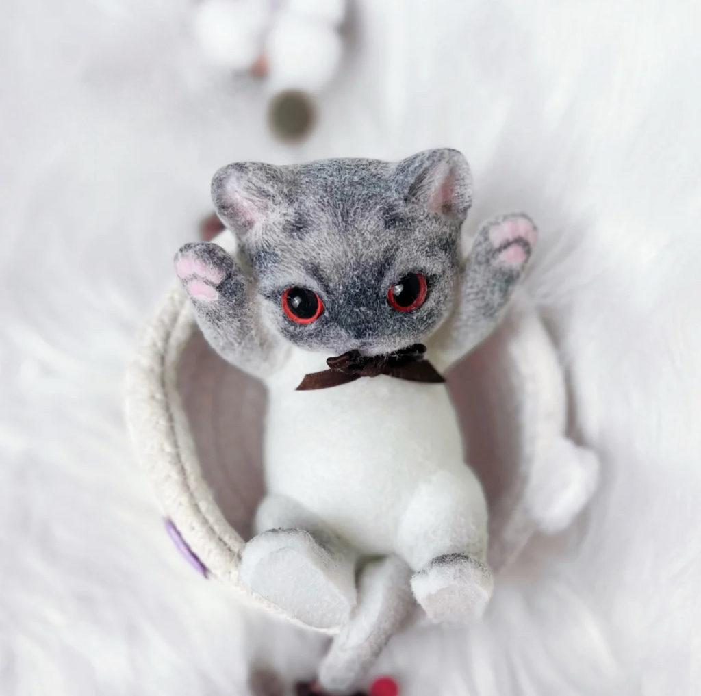 Raised-Paw Cat Squishy Toy