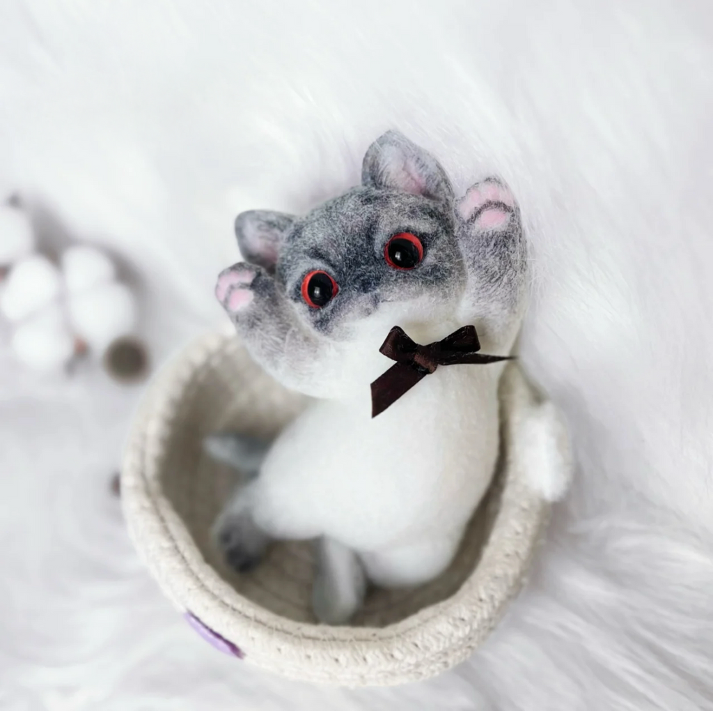 Raised-Paw Cat Squishy Toy