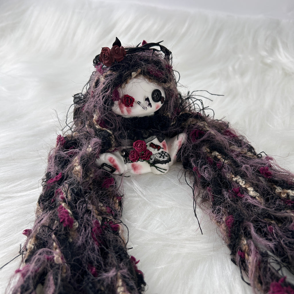 Midnight Rose Doll Bunny Squishy Toy （one-of-a-kind)