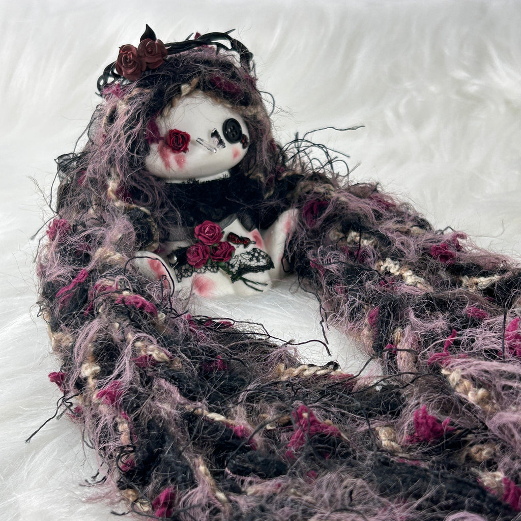 Midnight Rose Doll Bunny Squishy Toy （one-of-a-kind)