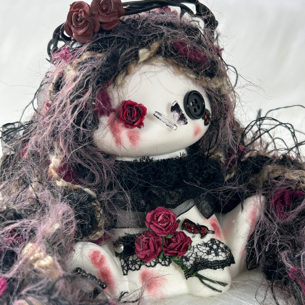 Midnight Rose Doll Bunny Squishy Toy （one-of-a-kind)