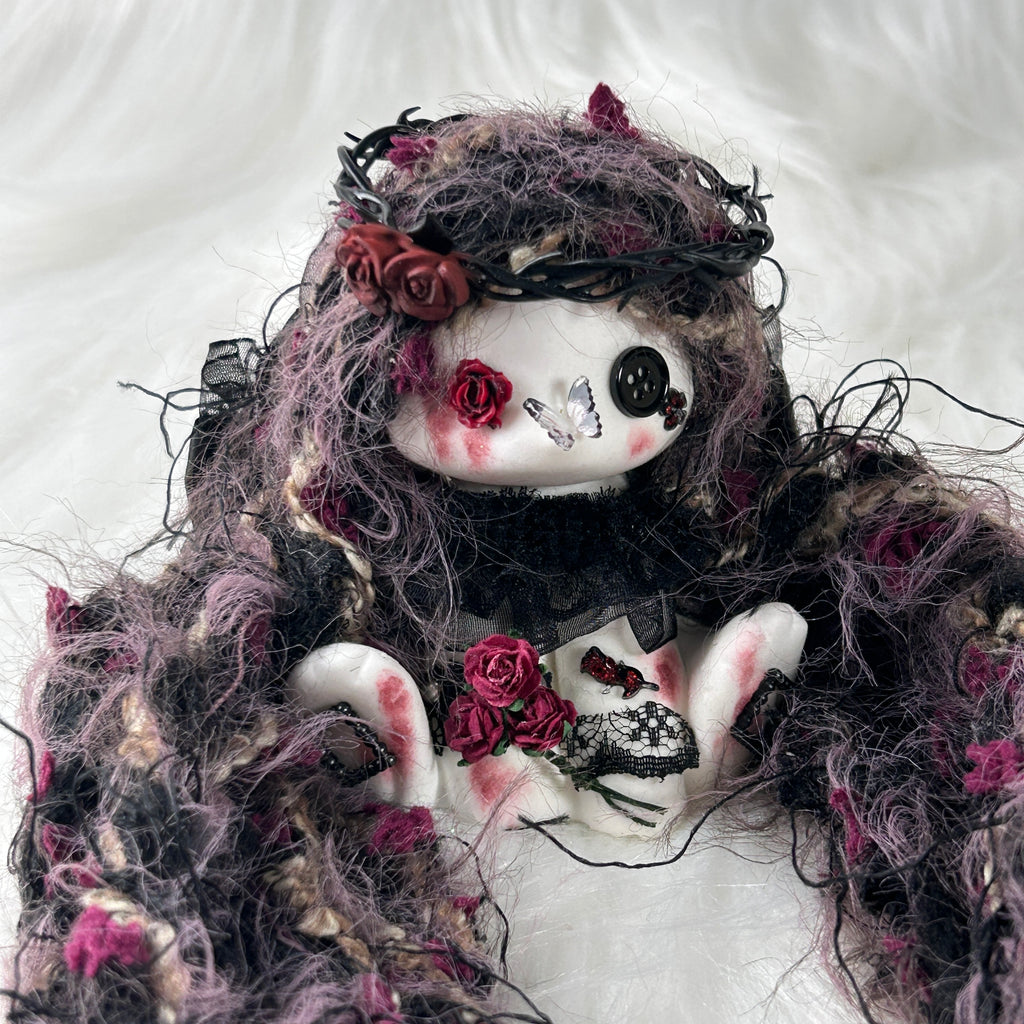Midnight Rose Doll Bunny Squishy Toy （one-of-a-kind)