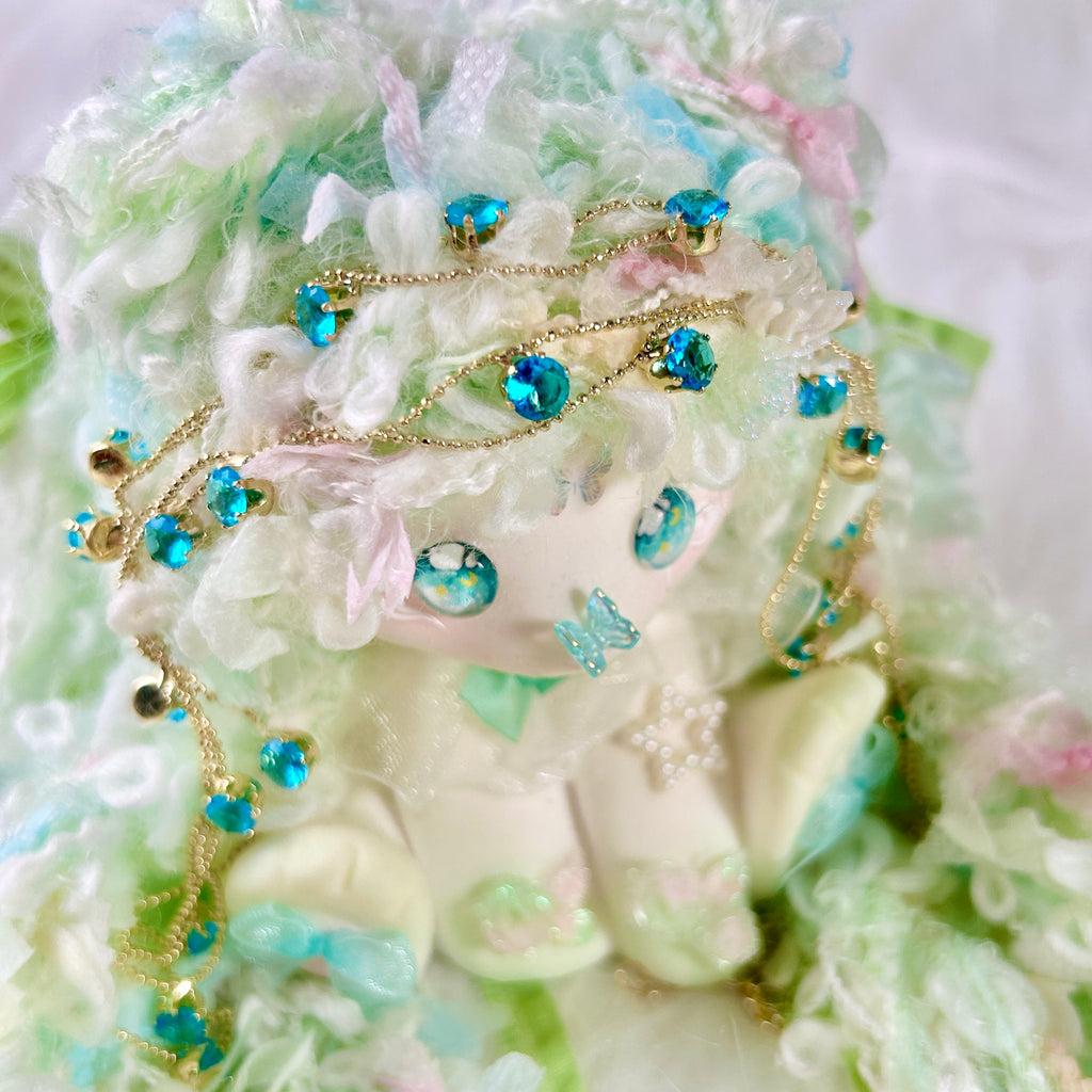 Moonlit Sea Mermaid Bunny Squishy Toy （one-of-a-kind)