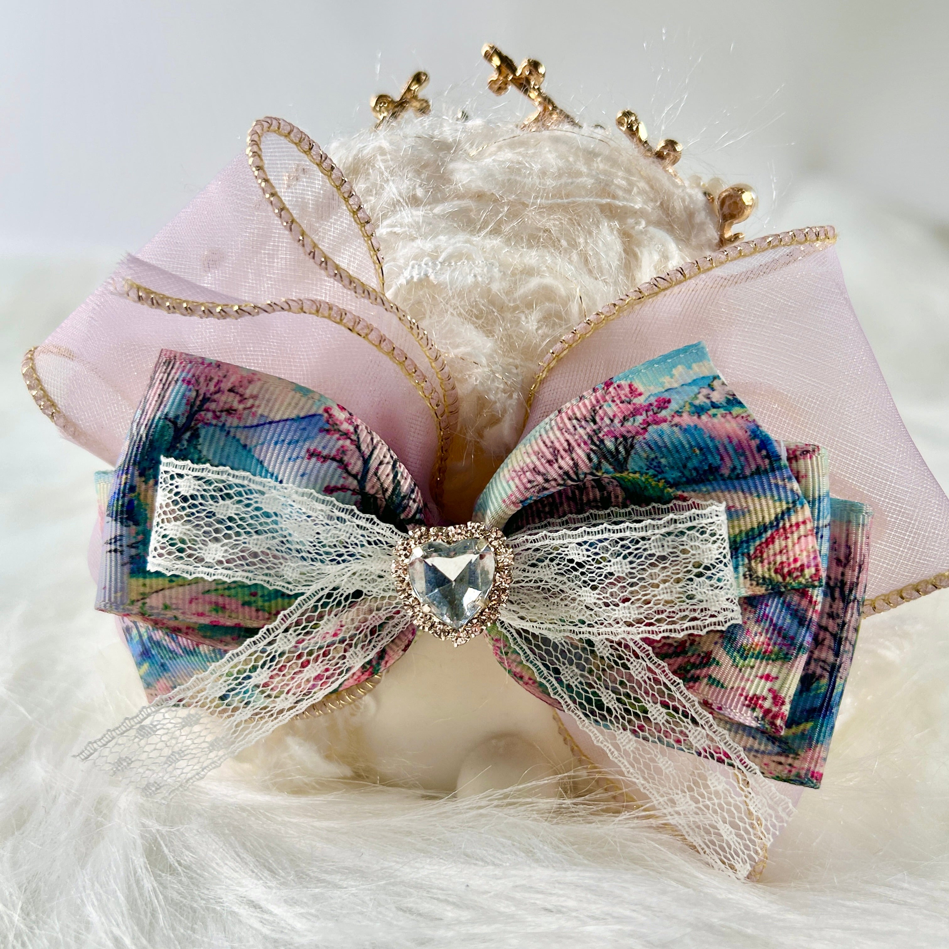 Pearl Moon Deity Bunny Squishy Toy （one-of-a-kind)