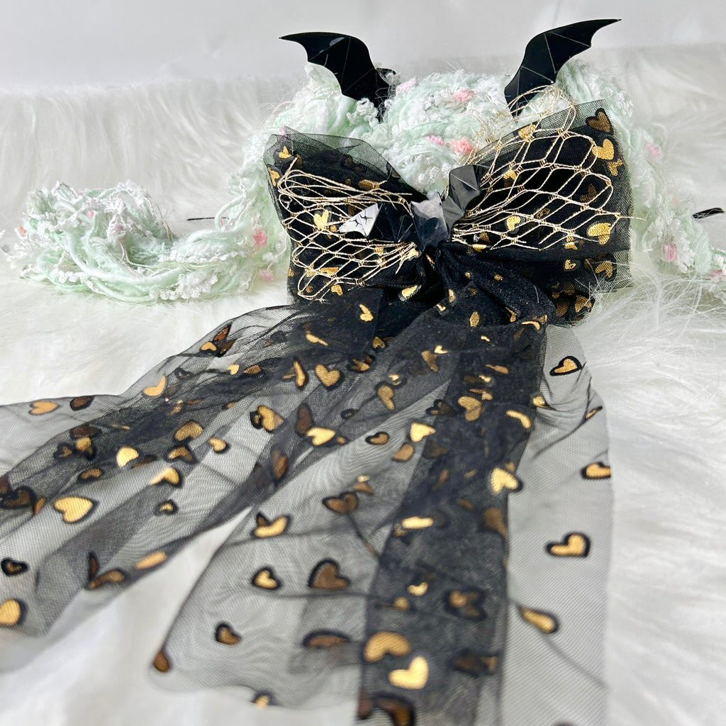 Mint Twin-Tail Little Demon Bunny Squishy Toy （one-of-a-kind)