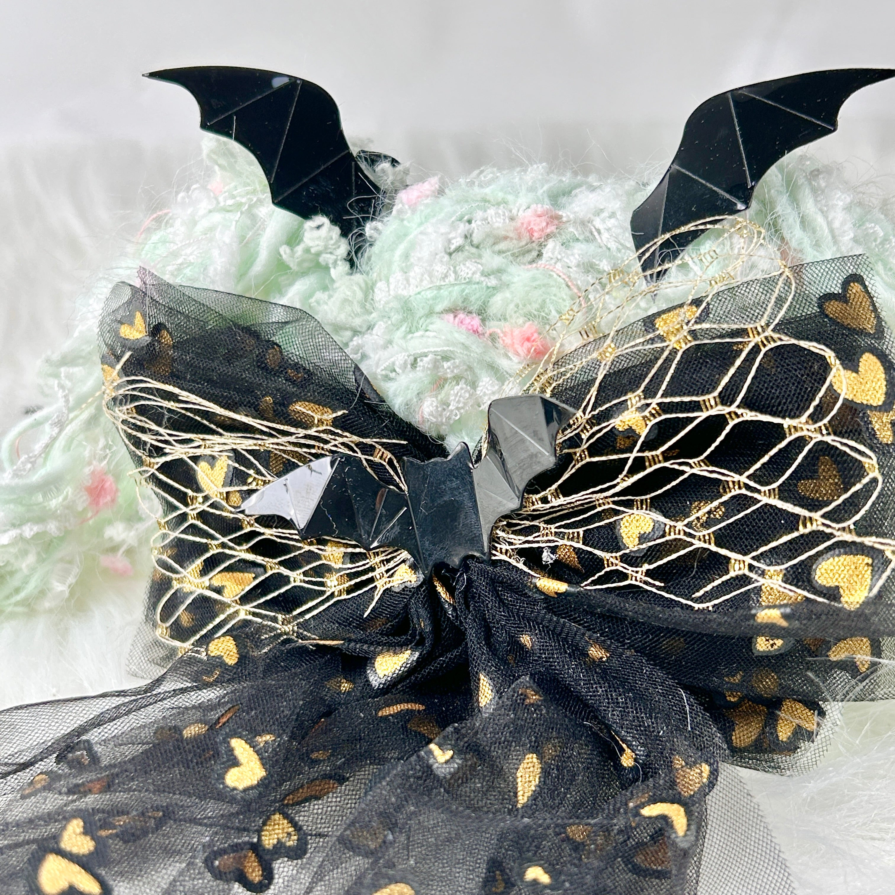 Mint Twin-Tail Little Demon Bunny Squishy Toy （one-of-a-kind)