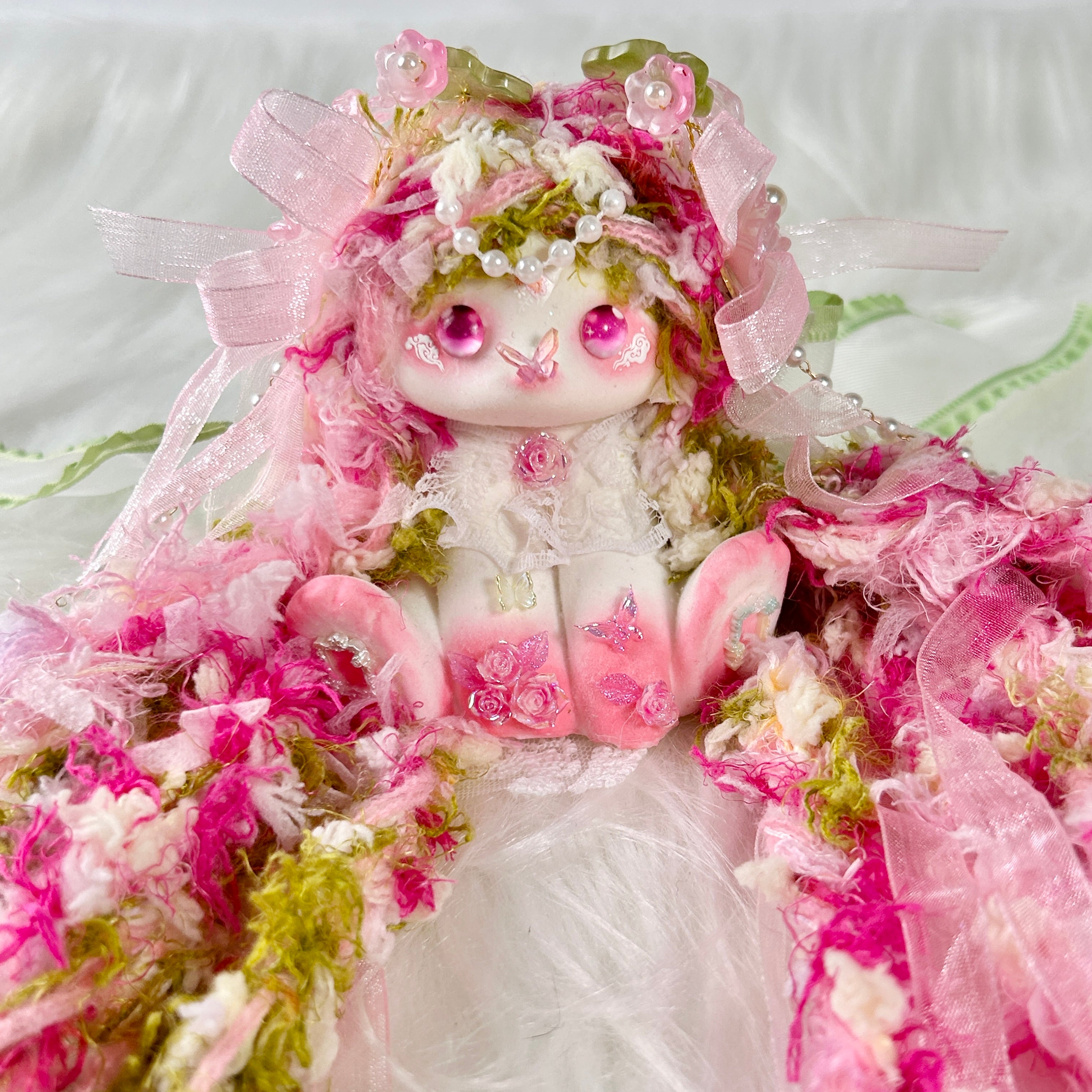 Goddess of Spring's Radiance Bunny Squishy Toy （one-of-a-kind)