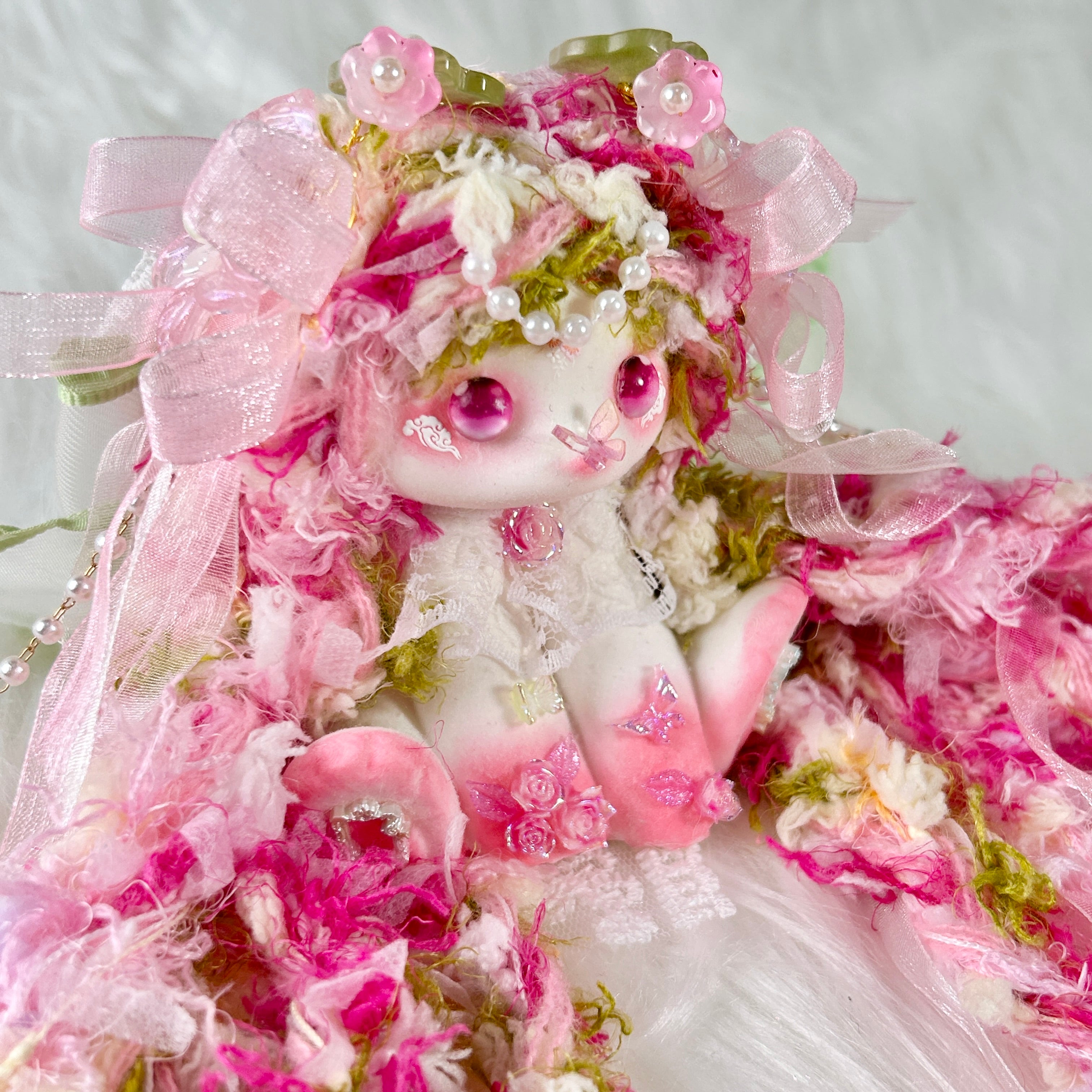 Goddess of Spring's Radiance Bunny Squishy Toy （one-of-a-kind)