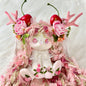 Radiant Cherry Blossom Bunny Squishy Toy （one-of-a-kind)