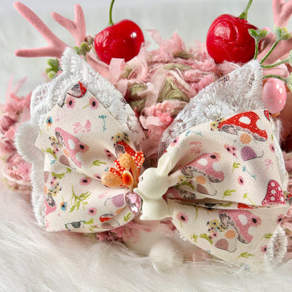 Radiant Cherry Blossom Bunny Squishy Toy （one-of-a-kind)