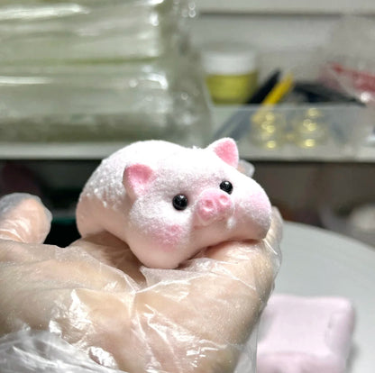 Fluffy Piggy Squishy Toy