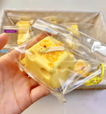 Cheese Cube Squishy Toy