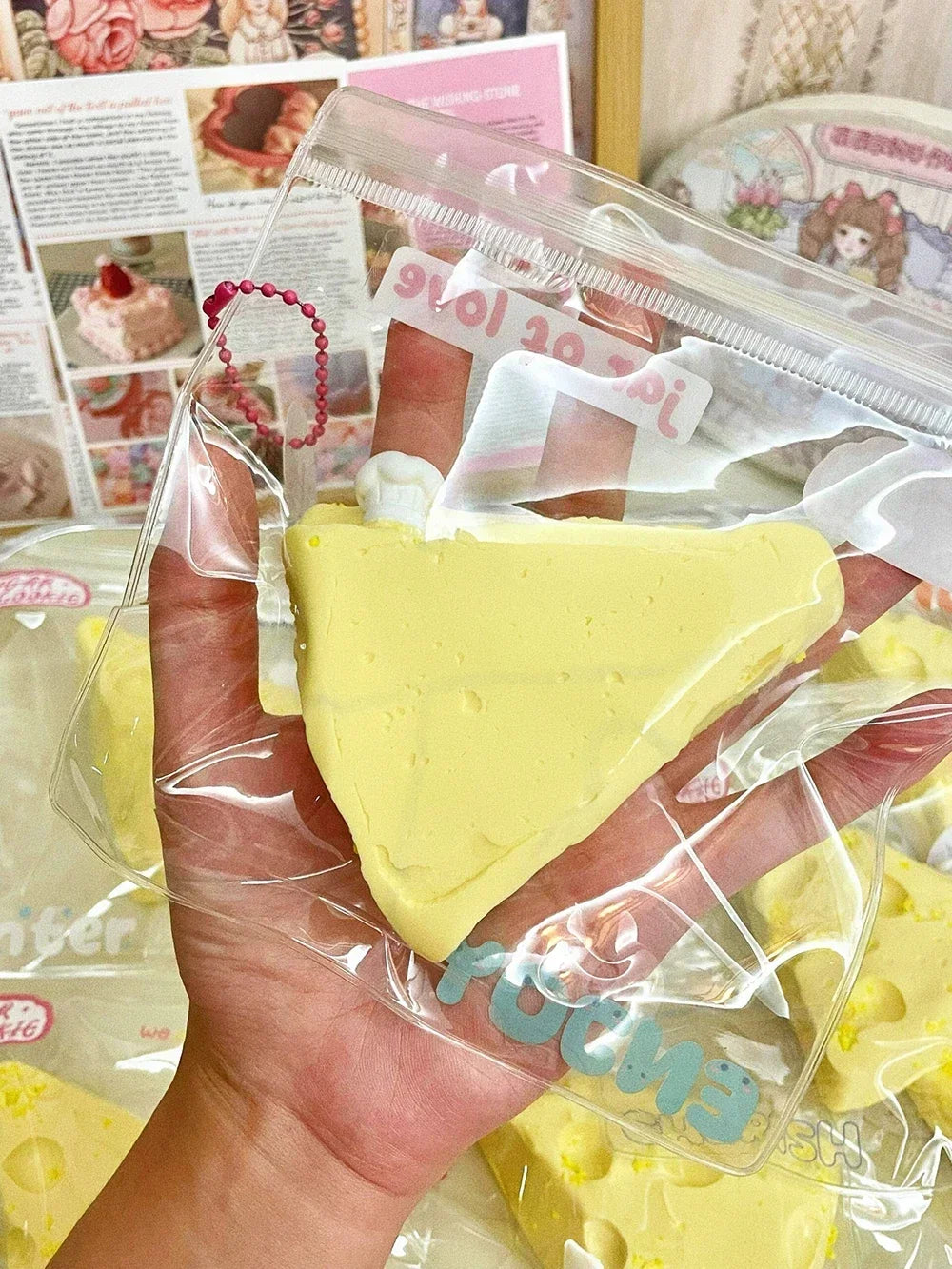 Triangular Cheese Squishy Toy