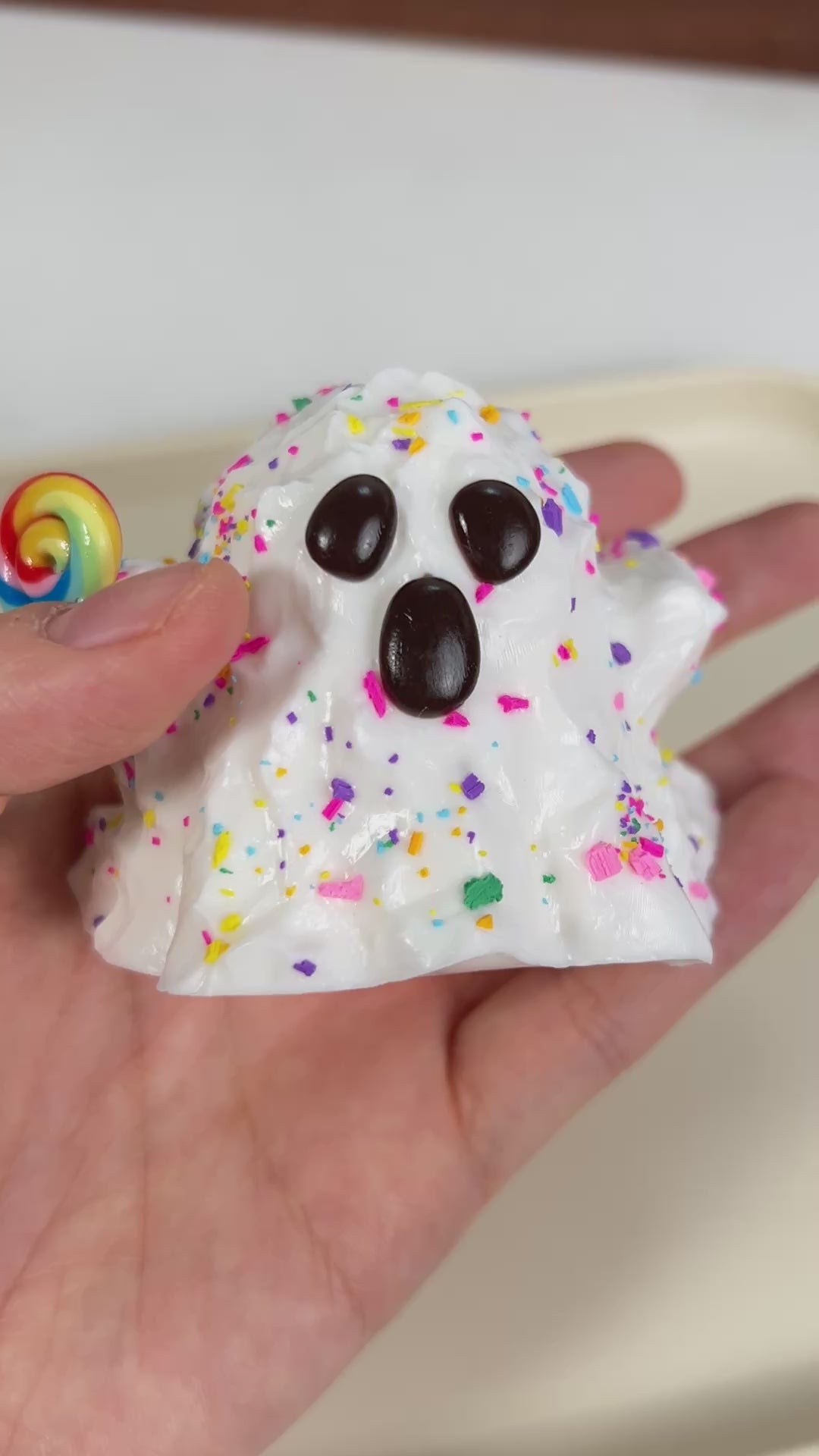Halloween Candy Ghost Squishy Toy