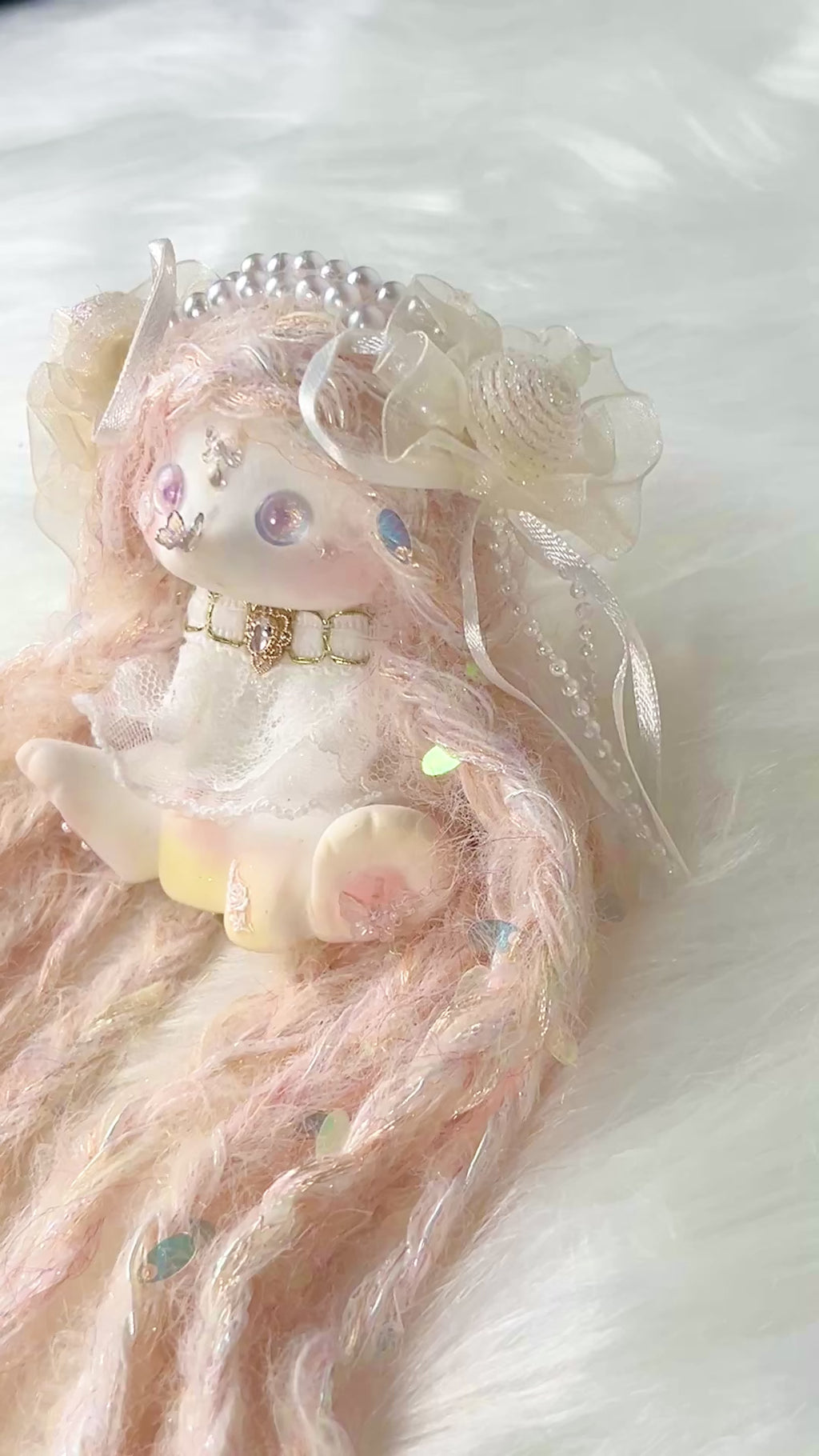 Sparkling Little Fairy Bunny Squishy Toy （one-of-a-kind)